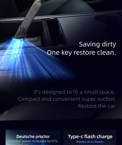 Handheld Car Vacuum Cleaner Wireless 13KPa - 4000mAh USB Rechargeable, Dry Wet Dual-Purpose Blow & Suction, Portable Mini Auto Interior Vacuum for Car Home