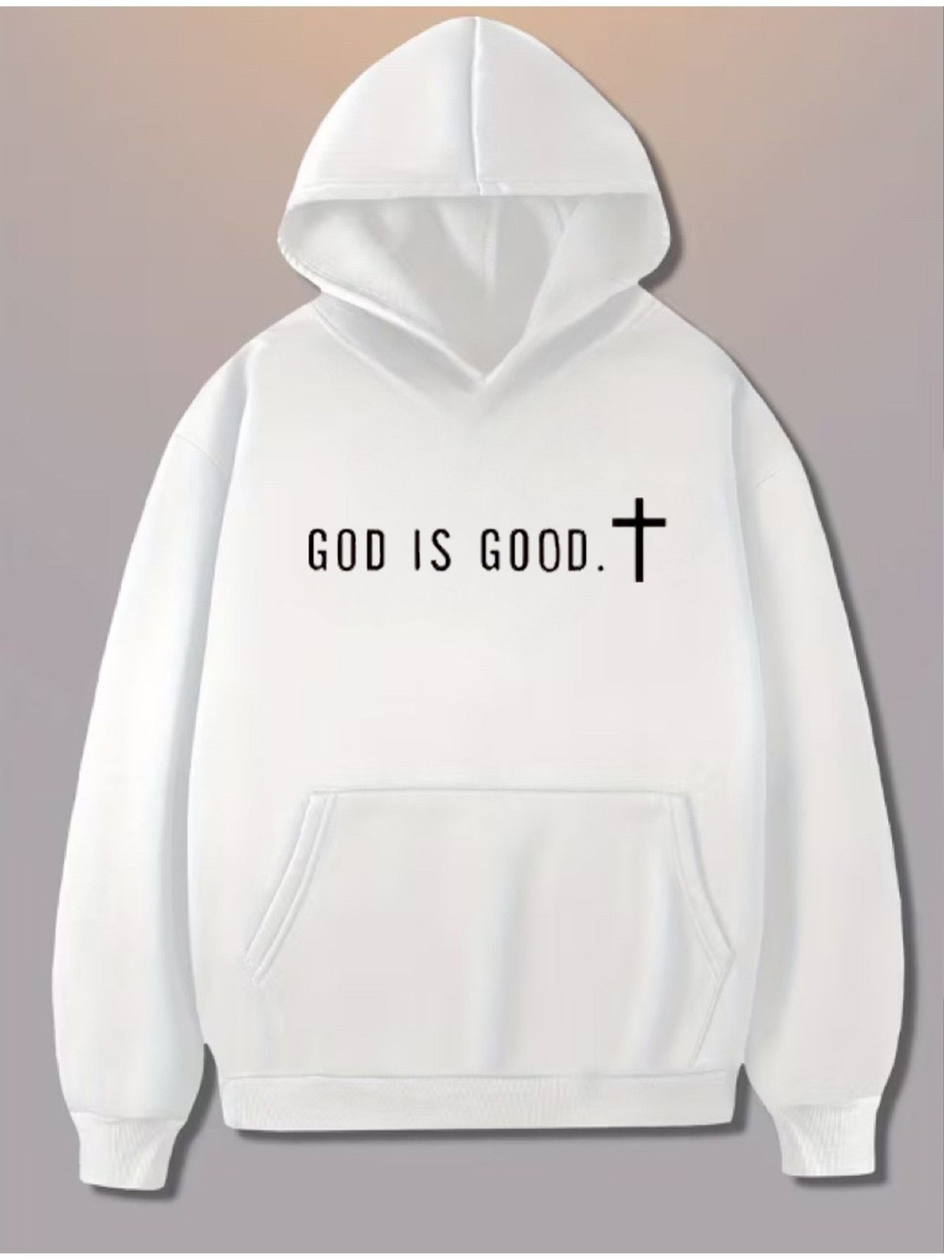 Men's Festive Graphic Hoodie - Loose Fit Holiday Print
