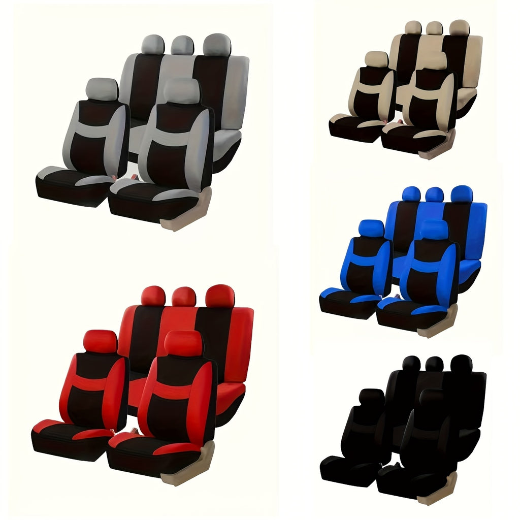 5-Seater Car Seat Covers - Protect Original Seats, Dust-Proof, Thickened And Wear-Resistant, Fabric And Breathable, All-Season Universal Fits All 5-Seater Models