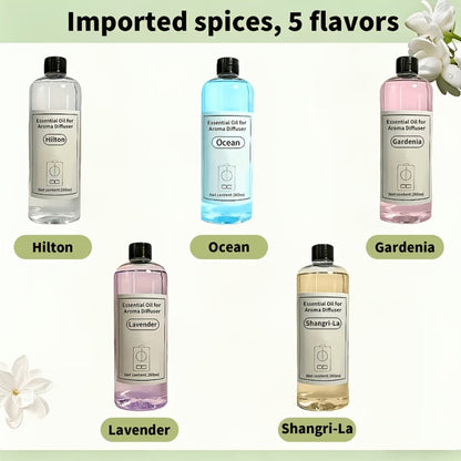 Large Capacity Essential Oil 8.79oz – Premium Long-Lasting Floral Fragrance, Leak-Proof, Diffuser Compatible | Hilton, Shangri-La, Gardenia, Lavender, Ocean