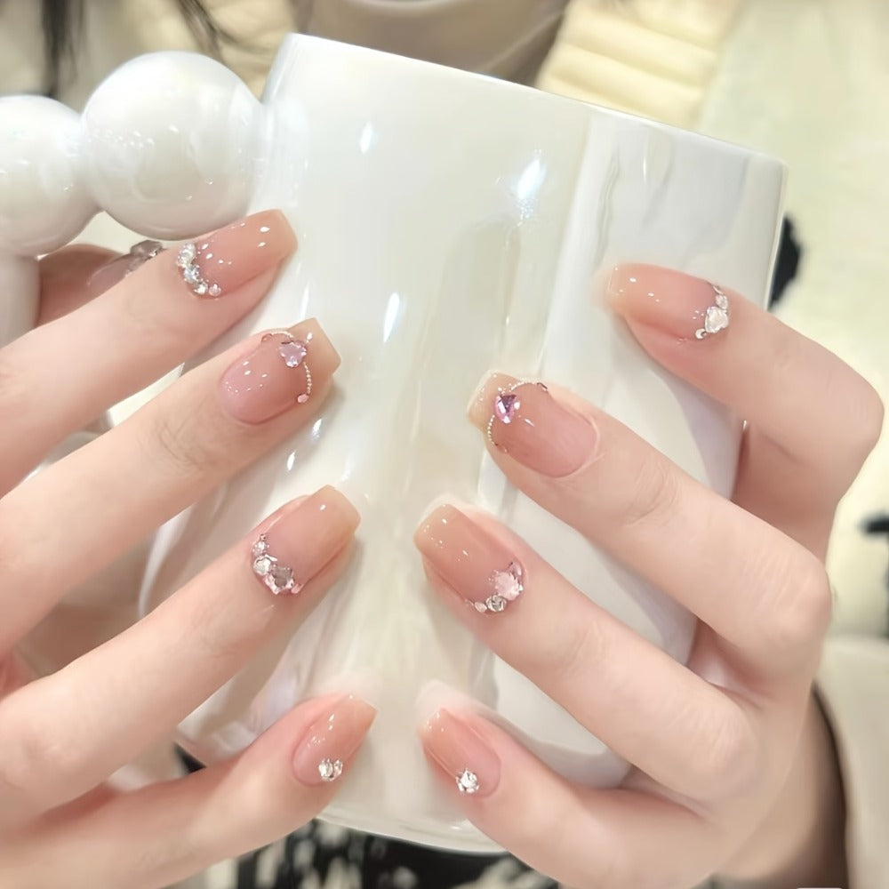 Acrylic Nail Kit 23-in-1 Complete Set with 12 Glitter Colors White & Pink Powder - DIY Nail Extension System No Glue No Liquid Needed for Beginners & Pros, Home Salon Manicure Kit for Women