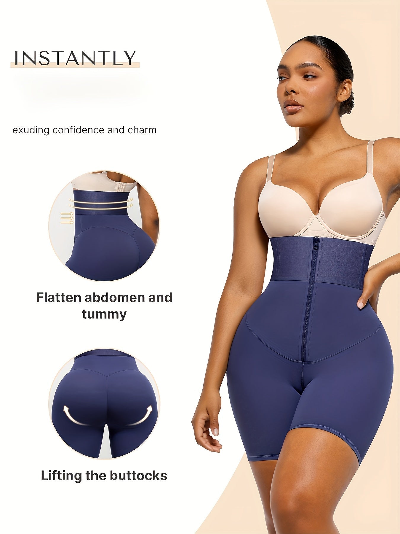 Women's Shapewear Shorts - High-Waist Style 372837