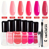 6pcs 6 colors hot pink rose red