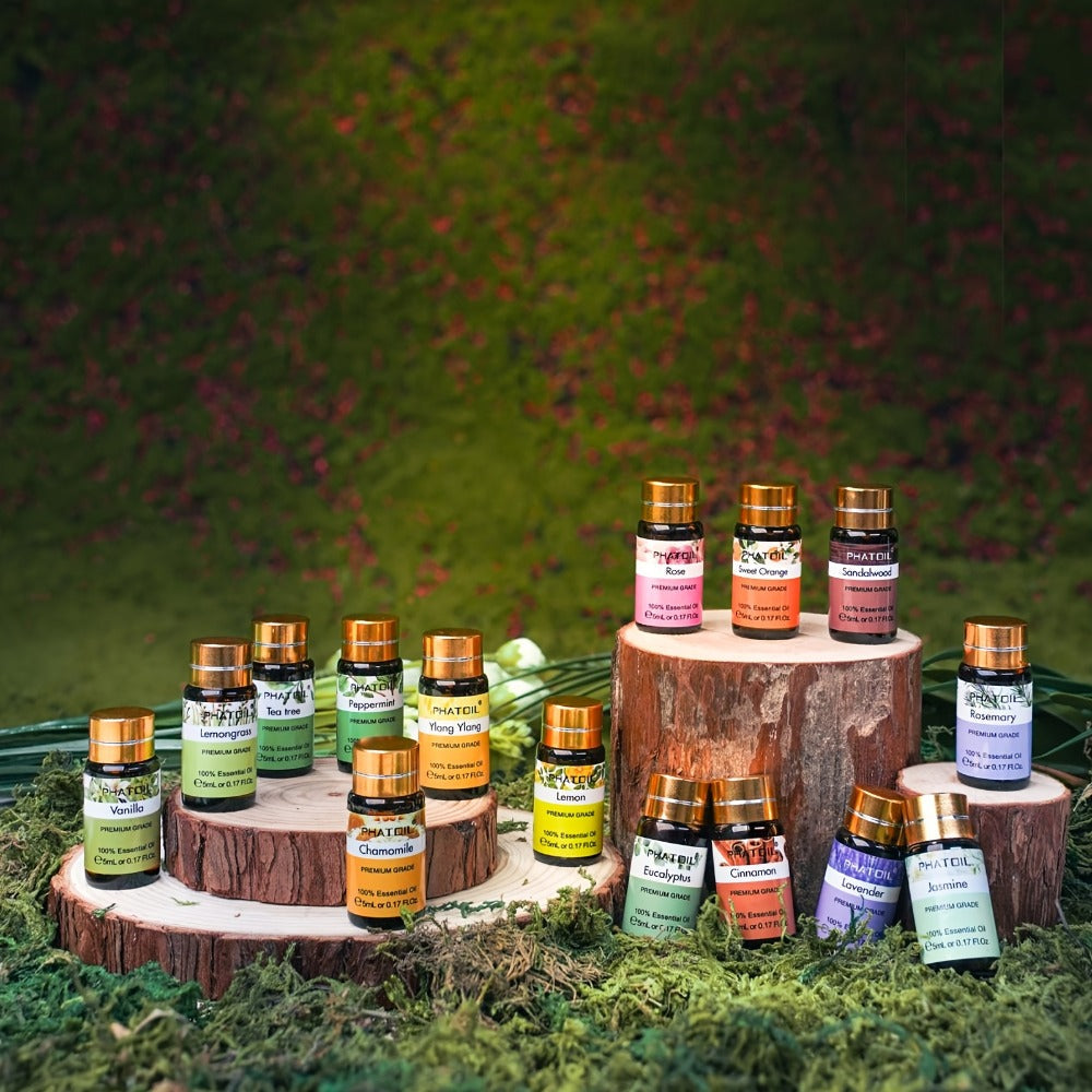 Essential Oil Kit 15pcs – 5ml Aromatherapy Gift Set for Diffuser, Humidifier & Candle Making | Mother's Day, Christmas, Valentine's Day Gift