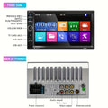 CAMECHO 1pc Double Din EQ Car Stereo Featuring a 7" LCD Display, Equipped with Wireless FM, MP5 Player, USB/SD/AUX Inputs, And Mirror Link Functionality, Ideal As Christmas And Black Friday Gifts, Without Battery
