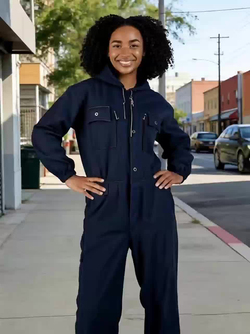 Unisex Work Coveralls - Multi-Pocket Utility Design