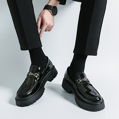 Men's Loafers & Slip-Ons - Platform Sole & Metal Detail 219237