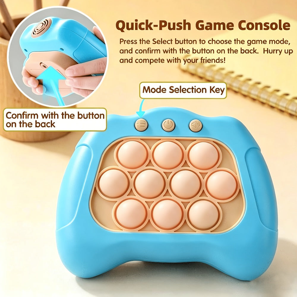 Handheld Electronic Fidget Game – Smart Interactive Touch-Activated Puzzle Toy, Portable Stress-Relief Memory Game Device for Kids Teens & Adults, Fun Creative Gift for Birthdays & Celebrations