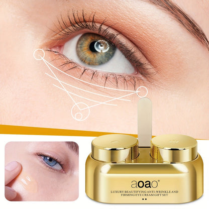 Caffeine Eye Cream Day & Night Set with Peptide, Hyaluronic Acid & Niacinamide – Firms, Brightens & Reduces Dark Circles, Puffiness & Fine Lines | Anti-Aging Eye Essence for Women & Men, All Skin Types