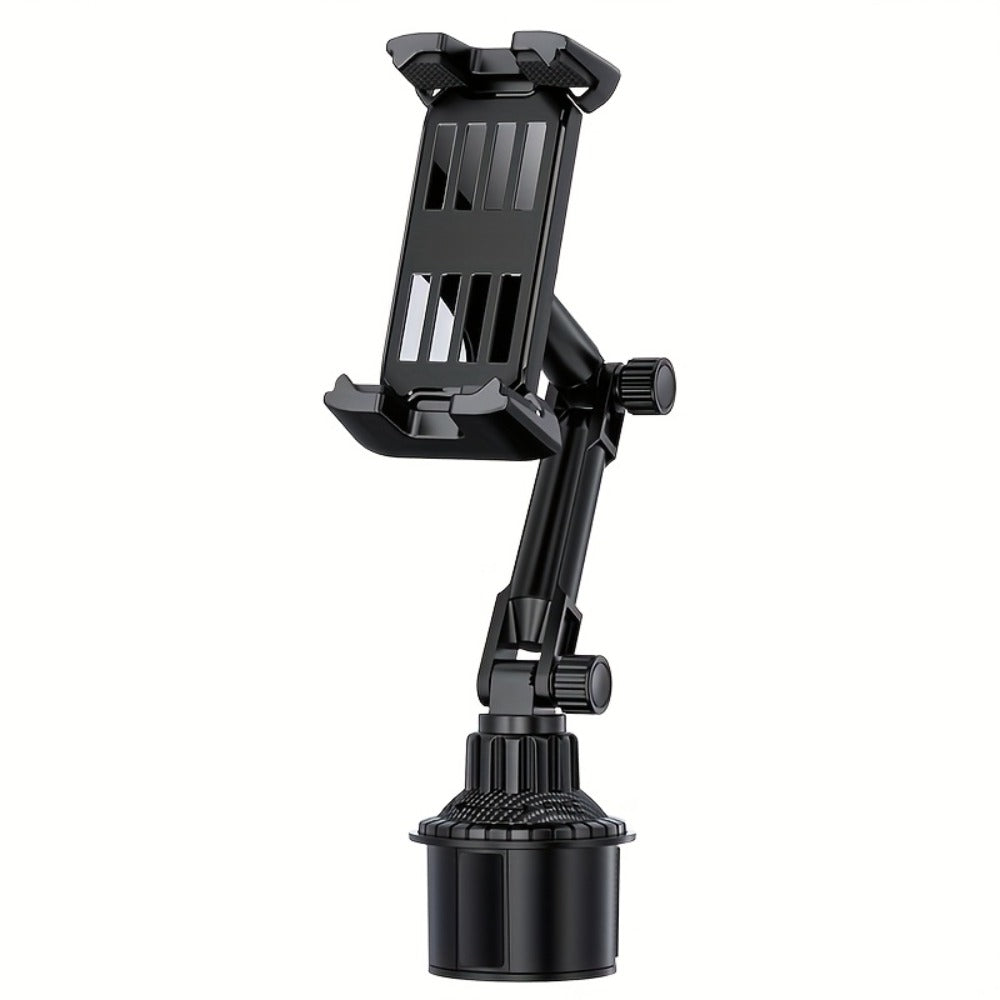 Car Phone Holder Cup Mount - Adjustable 4-13 Inch Device Stand, Universal Vehicle Cup Holder Phone Mount, Stable Grip for Safe Driving, TP08 Water Cup Style Bracket