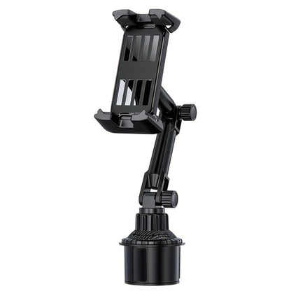 Car Phone Holder Cup Mount - Adjustable 4-13 Inch Device Stand, Universal Vehicle Cup Holder Phone Mount, Stable Grip for Safe Driving, TP08 Water Cup Style Bracket