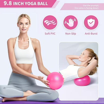 Pilates Circle Set 13-Piece – Yoga Rings, Balls, 5 Resistance Bands, Stretching Bands, Fitness Backpack, Yoga Socks & More – Complete Home Fitness Gift Set for Women & Family