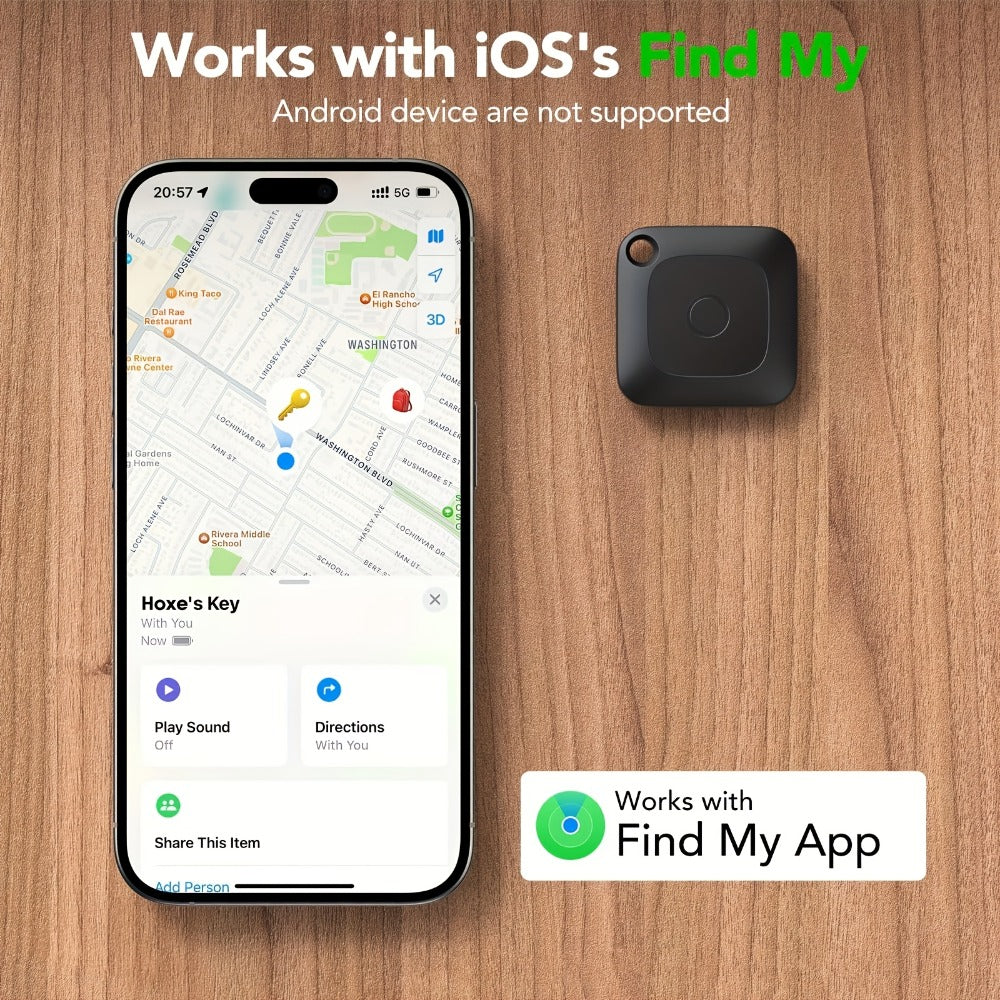 GPS Tracker Anti-Lost Device Real-Time Locator No Subscription No Installation for Car Vehicle Pet Dog Child Elderly Compatible with iOS Android Portable Mini Smart Tracking Tag 1 or 4 Pack