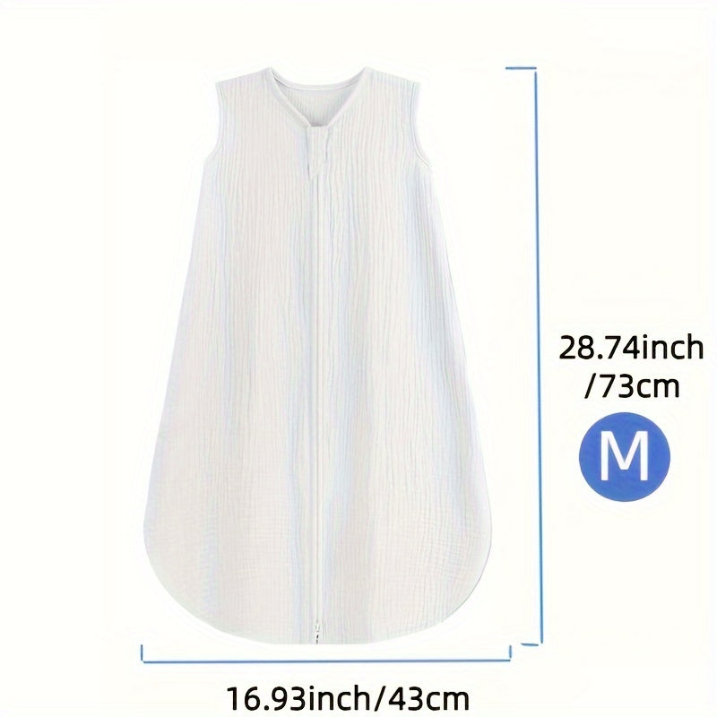 Baby Sleep Sack - Muslin 2-Way Zip Wearable Blanket