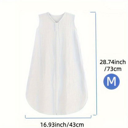 Baby Sleep Sack - Muslin 2-Way Zip Wearable Blanket
