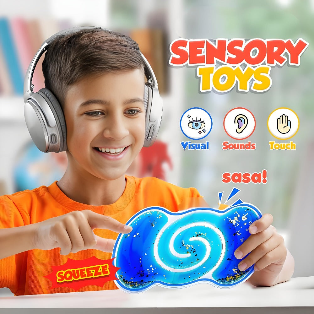 Sensory Squeeze Toys for Kids 8pcs – Stress Relief Fidget Toy Set, Squishy Sensory Pack for Classroom Rewards, Party Favors, Travel, Holiday Gift for Boys Girls