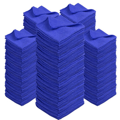 Cotton Shop Rags 12x14 Inch Absorbent Lint-Free Cleaning Towels Multipurpose Shop Towels for Automobile Garage Industry Home Red White Navy Blue 50 100 150 200 500 Pack Bulk Value