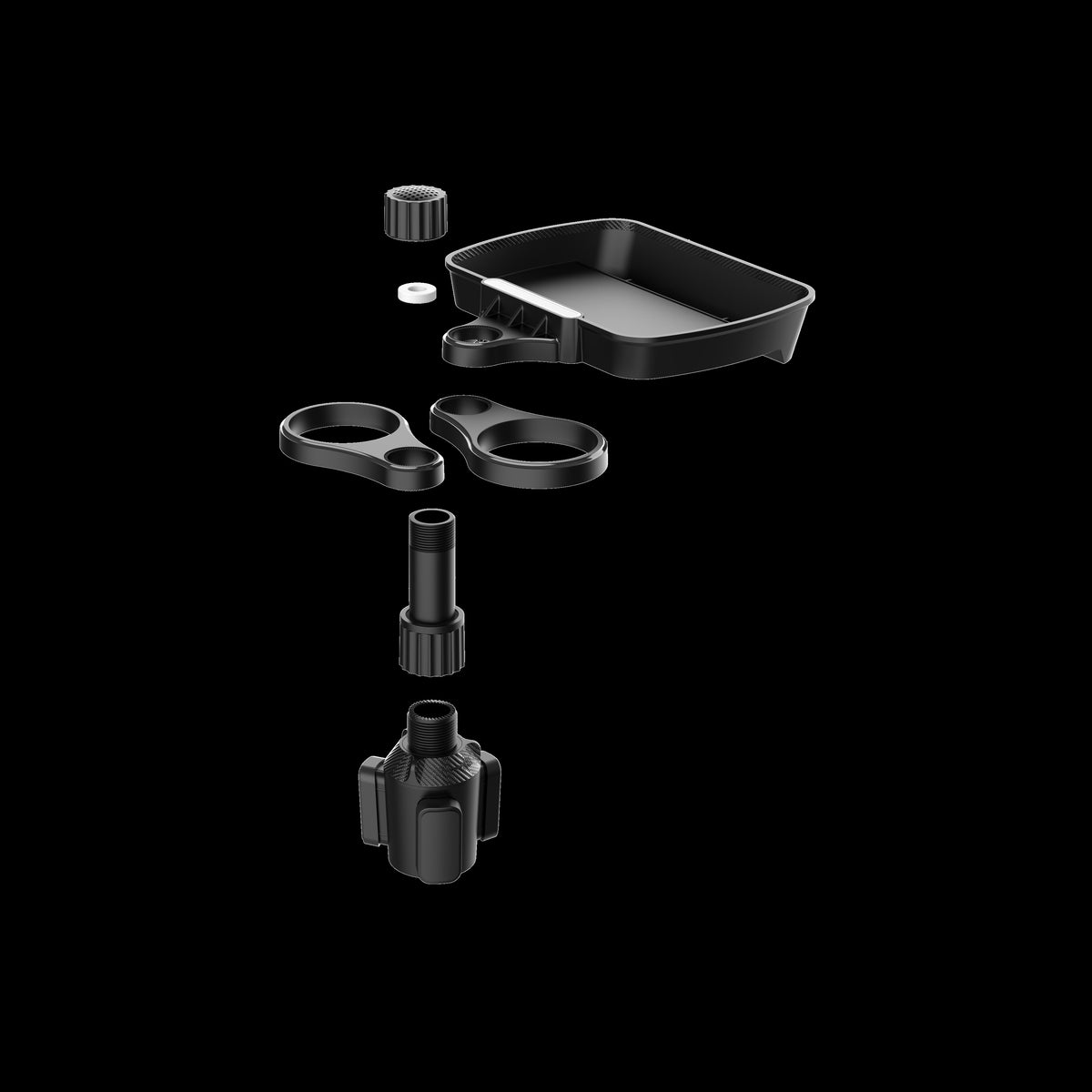 3-in-1 multifunctional  cup holder extender with detachable tray,  cup holder tray, and  dining table, used for eating and  cup holder rotating tray, with adjustable base for dual cup holders