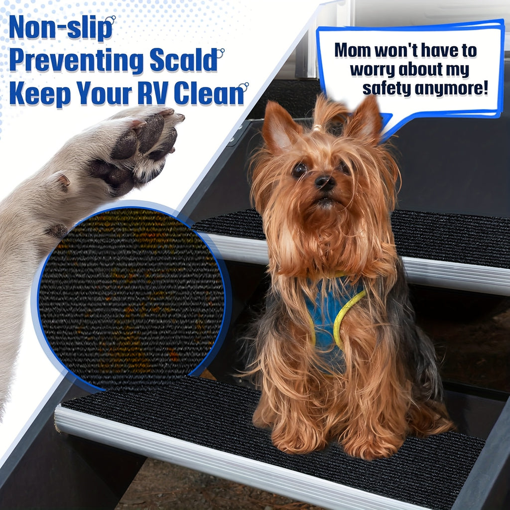 RV Step Covers3/ 4 Pack, Camper Step Covers, Outdoor Stair Mat Camper Stairs Carpet Keep Your RV Cleaner with Our Stair Carpet