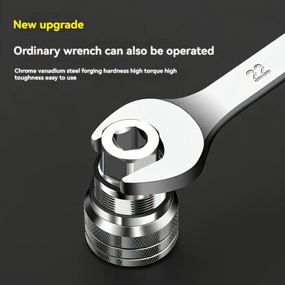 Universal Socket Wrench Adapter 10-19mm - Adjustable Hex Nut & Bolt Socket, Fits 3/8" Drive Ratchet, Torque Wrench & Electric Drill, All-in-One Socket Tool for Home & Professional Use