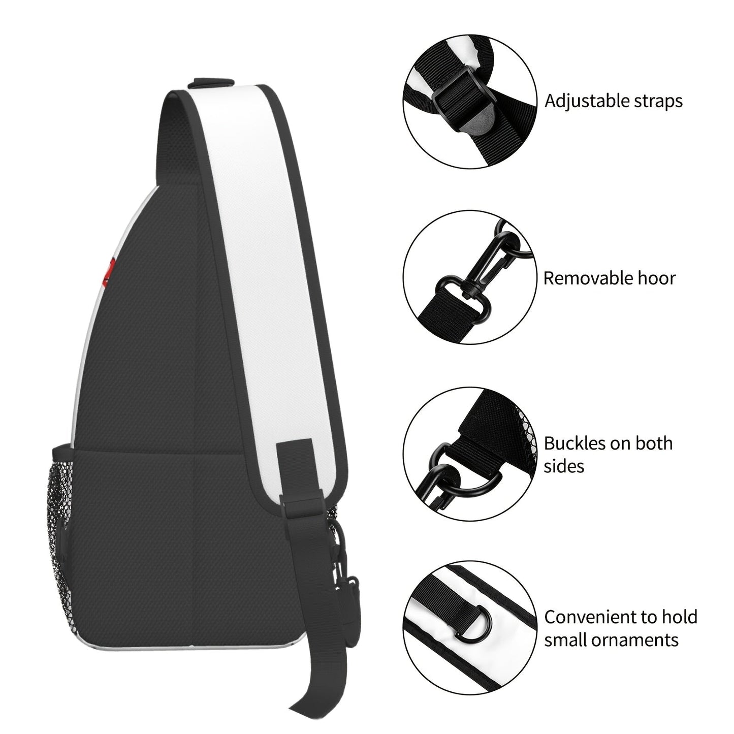 Baseball Sling Bag Crossbody Backpack for Men & Women - Sports Chest Shoulder Bag for Baseball Training, Game Day, Gym, Outdoor & Travel, Lightweight One Strap Daypack