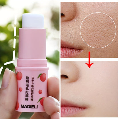 Sakura Primer Stick with Cherry Blossom Extract — Tinted Lightweight Makeup Base, Smooth Blending Natural Finish, Pore Smoothing Brightening Formula for Light to Beige Skin, J-Beauty & K-Beauty Inspired, 1 fl oz