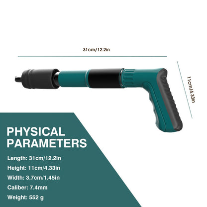 Hand Nail Gun Compact – Portable Steel Nail Driver for Cement Walls, Concrete & Wood, Mini Manual Nailer for DIY Home Repair & Household Projects, Available in Orange, Green & Yellow