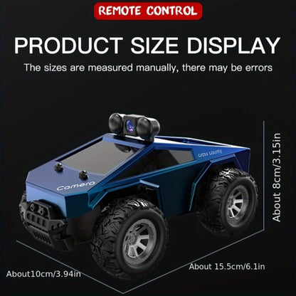 RC Off-Road Pickup Truck 1:28 Scale with 480P HD Camera | 2.4GHz App Control & Virtual Reality Function | 2 Rechargeable Batteries | Monster Truck Toy for Adults Kids