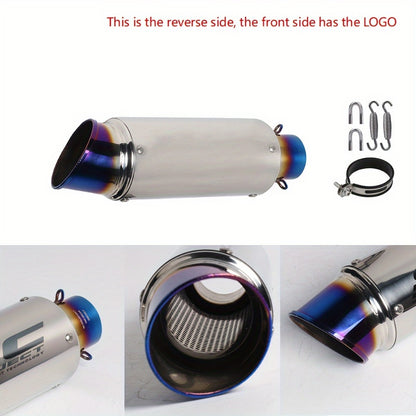 Motorcycle Exhaust Pipe 51mm & 60mm - Stainless Steel Slip-On for NMAX 125/155, Suzuki GSX650F, GSX1250 & GSX650R | Performance Exhaust Upgrade