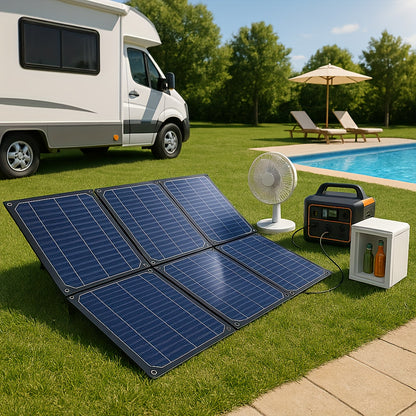 V Solar Panel Kit Battery Charging Controller for Car Caravan Outdoor Power No Energy