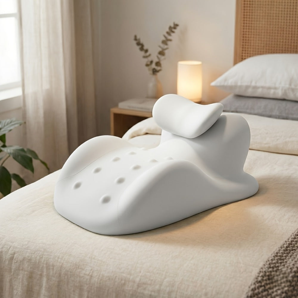 Memory Foam Cervical Support Pillow – Ergonomic Side & Back Sleeper Pillow with Breathable Cover | Multi-Functional Neck & Lumbar Support Bed Pillow, Perfect Gift