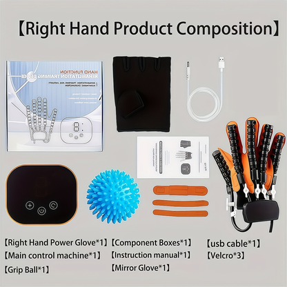 Hand Rehabilitation Glove Pneumatic Finger Trainer Left Right M L XL