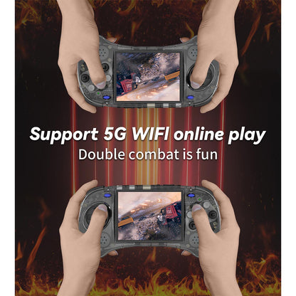 Anbernic RG ARC-S Arcade Six-Key Retro Handheld Game Console Linux 4" IPS HDMI 20+ Emulators Fighting Games 3500mAh Portable Emulator for Street Fighter Metal Slug Beat-Em-Up Fans 2 Colors