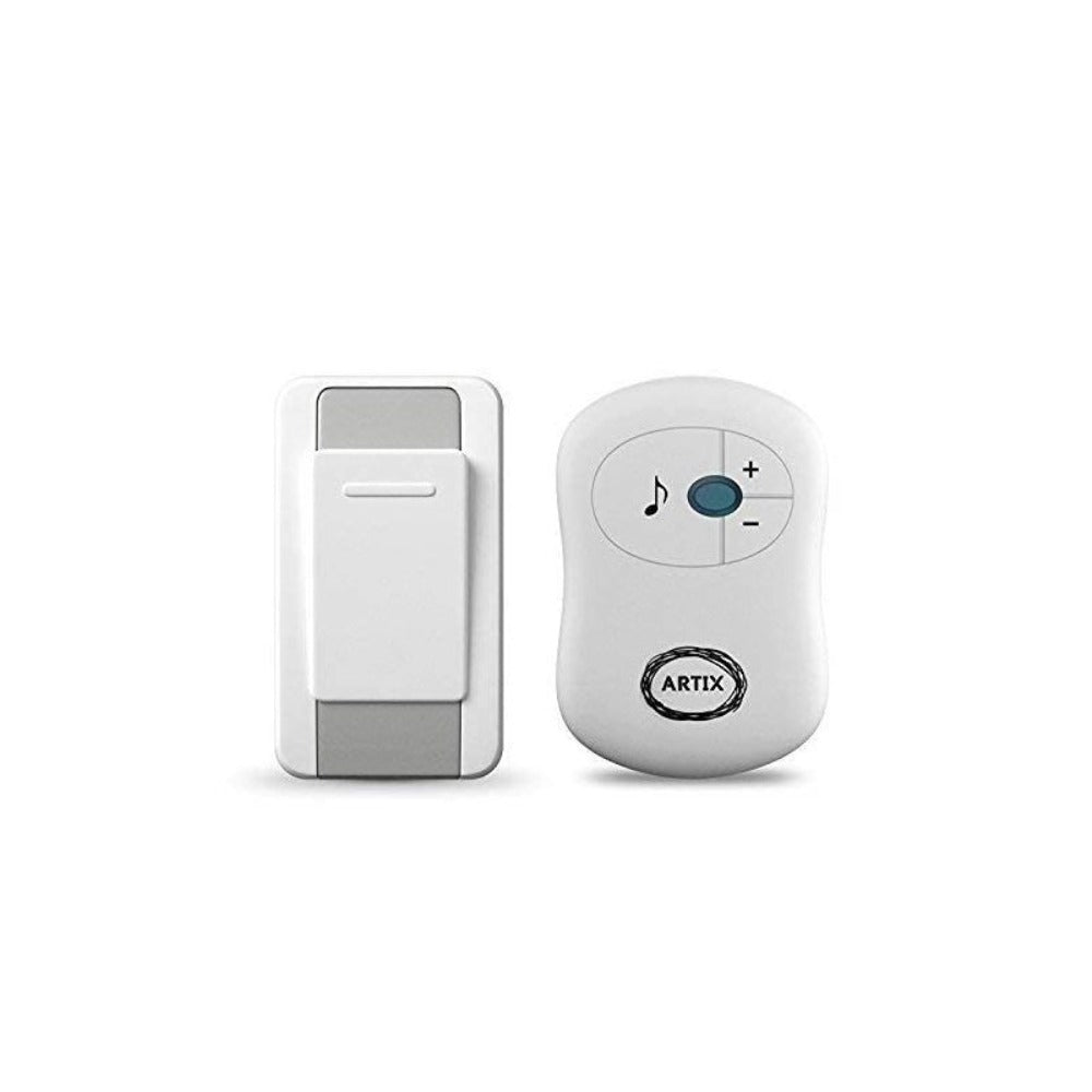 Wireless Doorbell Kit 36 Chimes 100M Range Waterproof – Adjustable Volume 25-110dB, Plug-In Receiver & Push Button Transmitter, No Wiring Easy Install for Home Office Store & Classroom
