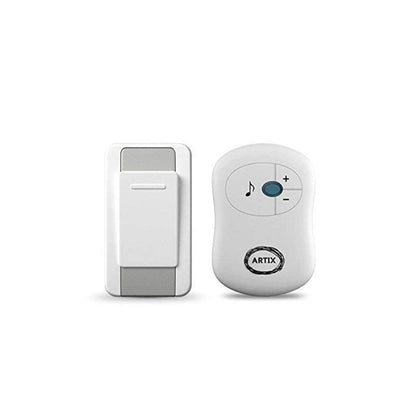 Wireless Doorbell Kit 36 Chimes 100M Range Waterproof – Adjustable Volume 25-110dB, Plug-In Receiver & Push Button Transmitter, No Wiring Easy Install for Home Office Store & Classroom