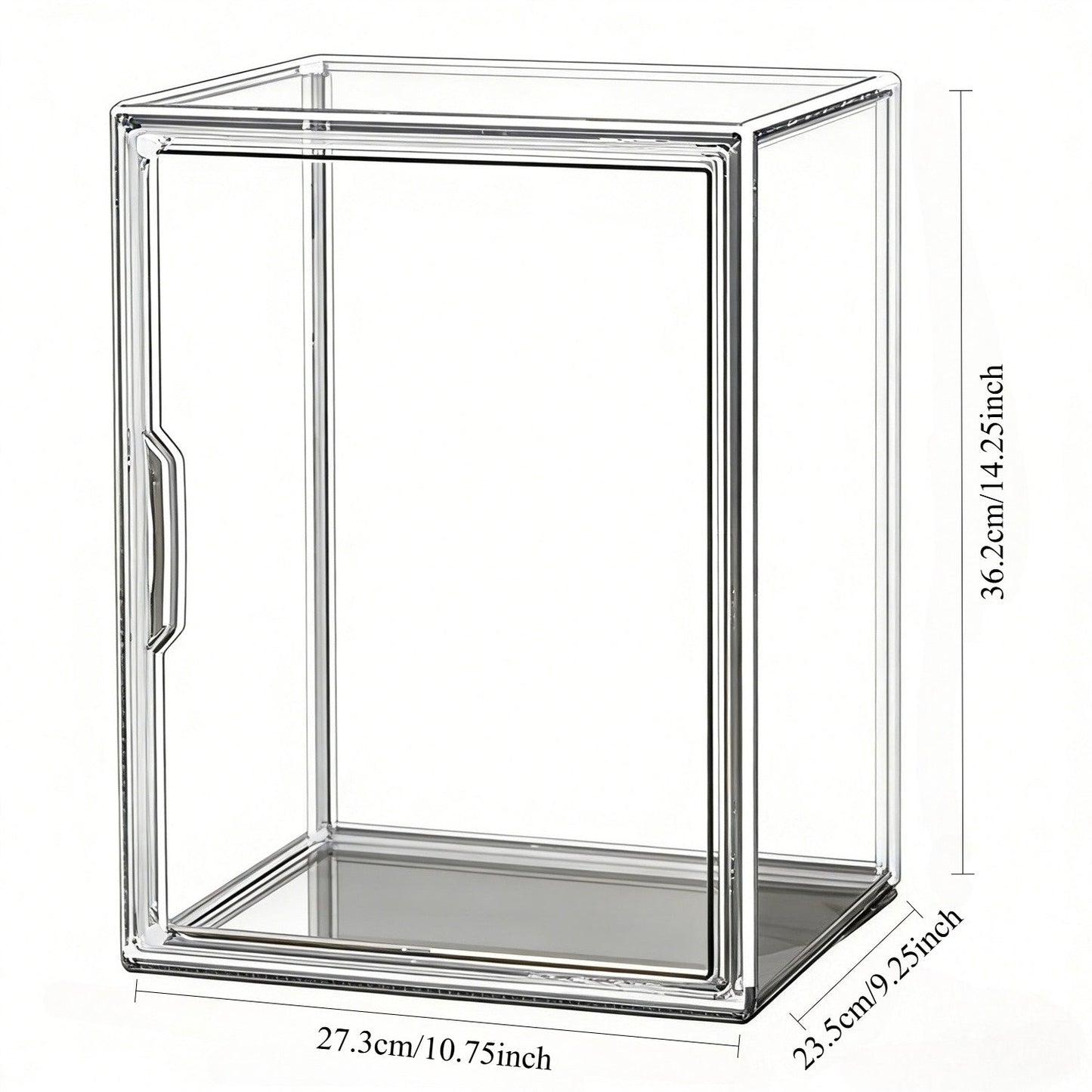 Clear Display Case Set of 3 – Dustproof Transparent Storage Box Organizer for Collectibles, Car Models, Action Figures & Show Display | Collector Display Cases for Adults & Kids