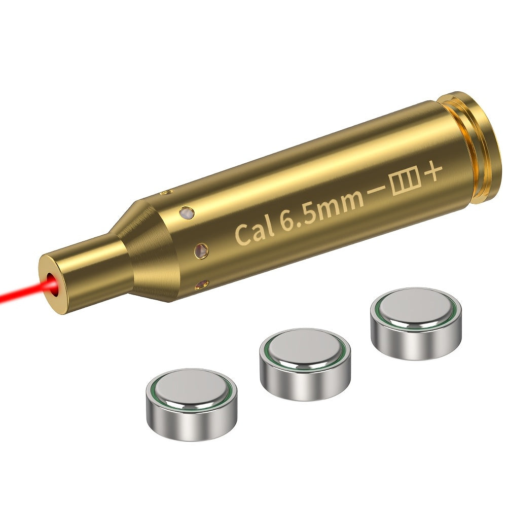 Red Laser Bore Sighter Multi-Caliber Firearms Calibration Tool 9mm 45ACP 308Win 223Rem 12GA 7.62 38SPL 44Mag Battery Included for Shooting Range