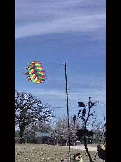 Rotating Lotus Tail Kite 3D Flower Basket Iridescent Kite for Kids Adults Outdoor Beach Park Flying Fun Easy to Fly Birthday Gift Boys Girls