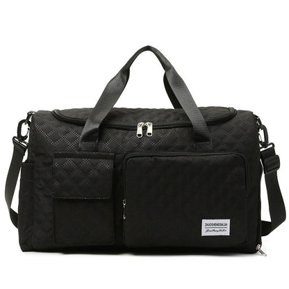 Sports Duffel Bag with Dry Wet Separation – Large Capacity Gym Travel Bag, Double-Sided Compartments, Shoulder & Crossbody Carry for Fitness, Travel & Outdoor Activities