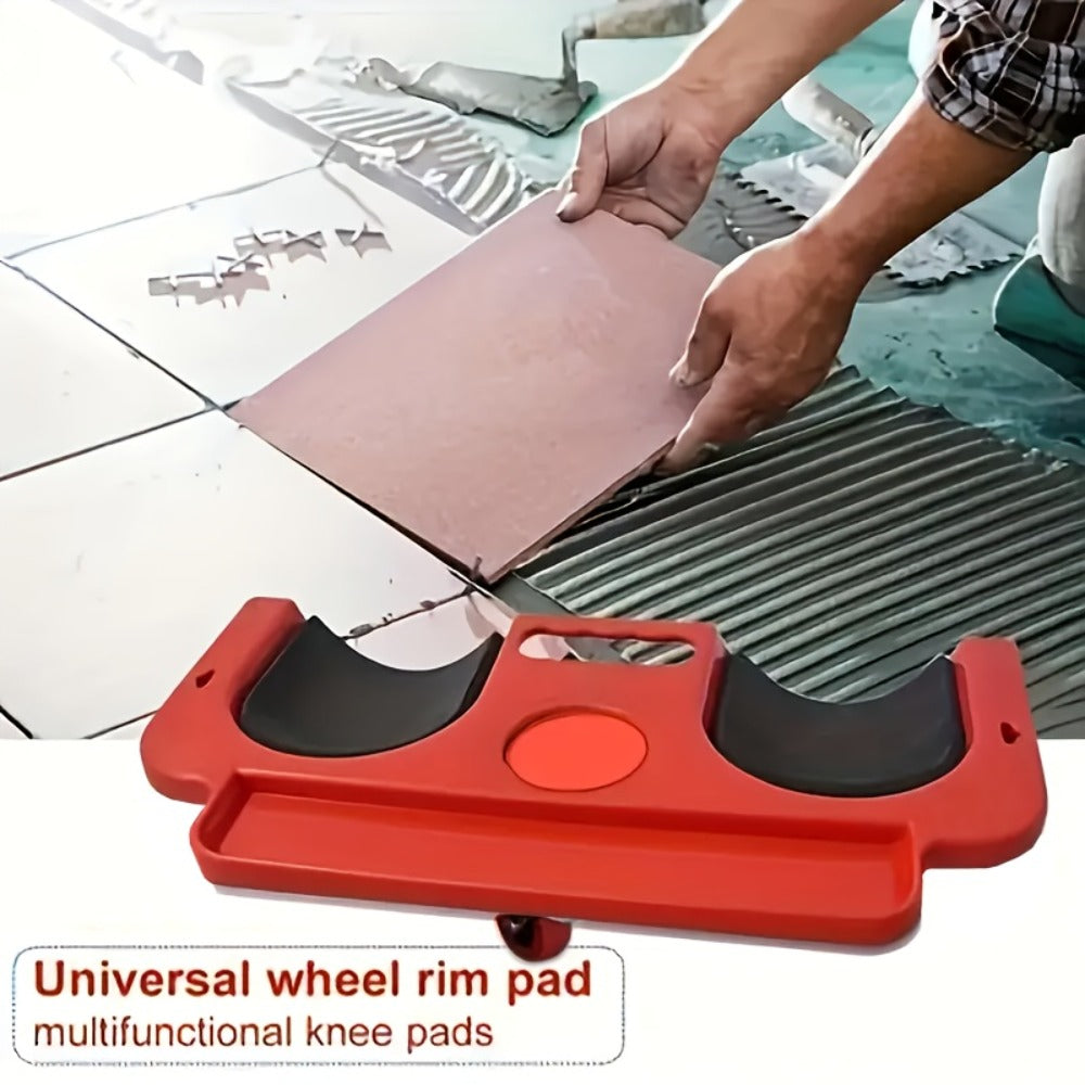 Rolling Knee Creeper Pad with Built-In Tool Tray – ABS High-Impact Frame, Cushioned Kneeling Pad for Car Repairs, Carpentry & Flooring, 11 Color Options