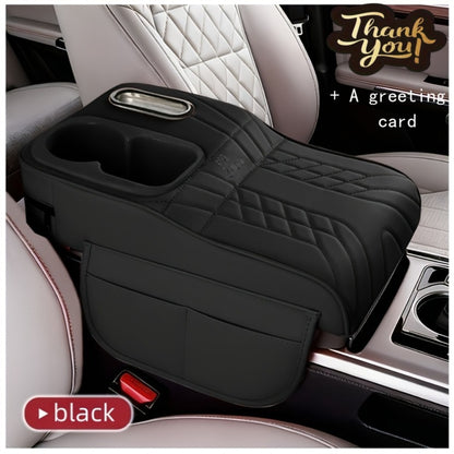 Car Center Console Tray Organizer with Cup Holder & Tissue Box – Non-Slip Storage Mat for Car Interior, Multi-Color, Universal Fit for Most Vehicles