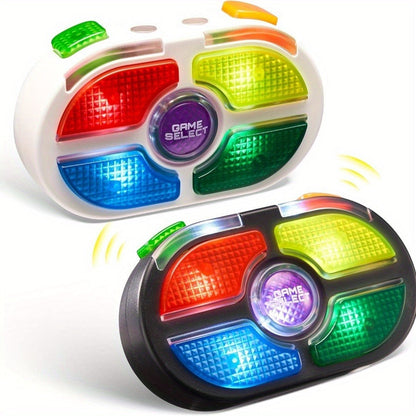 Portable Handheld Gaming Device 2-Pack – 7-Button Electronic Game with 4 Modes, Light & Sound, Memory & Speed Battle for Kids Ages 8+, Fun Party Favor & Christmas Gift