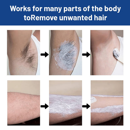 Hair Removal Cream for Men - Fast Acting Depilatory for Chest Back Legs Arms Intimate Areas Sensitive Skin Formula 50g