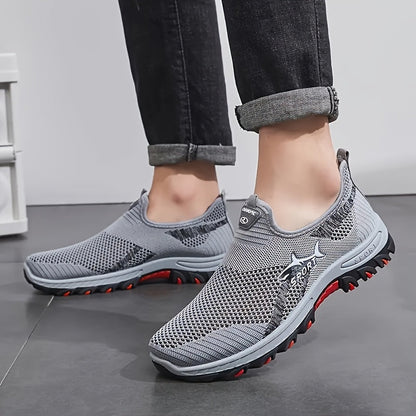 Men's Athletic Shoes - Breathable Comfort & Slip-On Ease