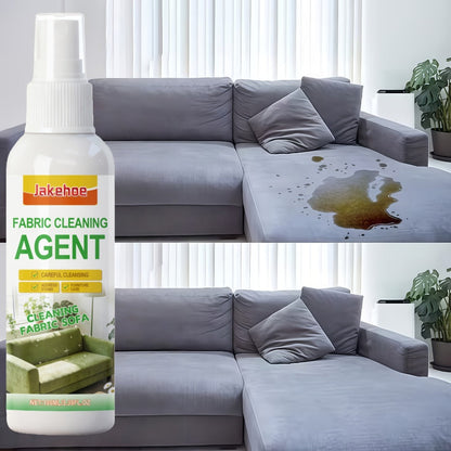 Sofa Cleaner Spray Fabric Stain Remover for Couch Car Interior Upholstery Soft Safe Quick-Drying Formula 3.38oz with Sponge and Towel Multi-Purpose Furniture Cleaner 1 2 or 3 Set Value Pack