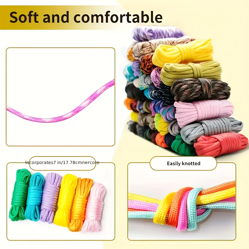 Paracord Bracelet Making Kit DIY Nylon Rope Craft Set with 5 Types of Buckles for Bracelets Keychains Lanyards Survival Gear Beginner to Advanced Handmade Jewelry Craft Supplies