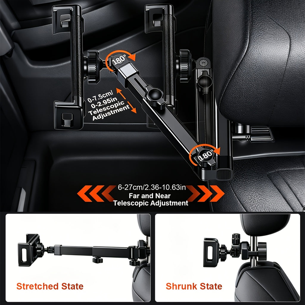 Car Tablet Bracket, Headrest Tablet Holder, Headrest Bracket Bracket Bracket, Bracket Bracket Bracket Compatible with Ipad Air Mini, Other 4, 7-12, 9-Inch Mobile Phones And Tablet Devices