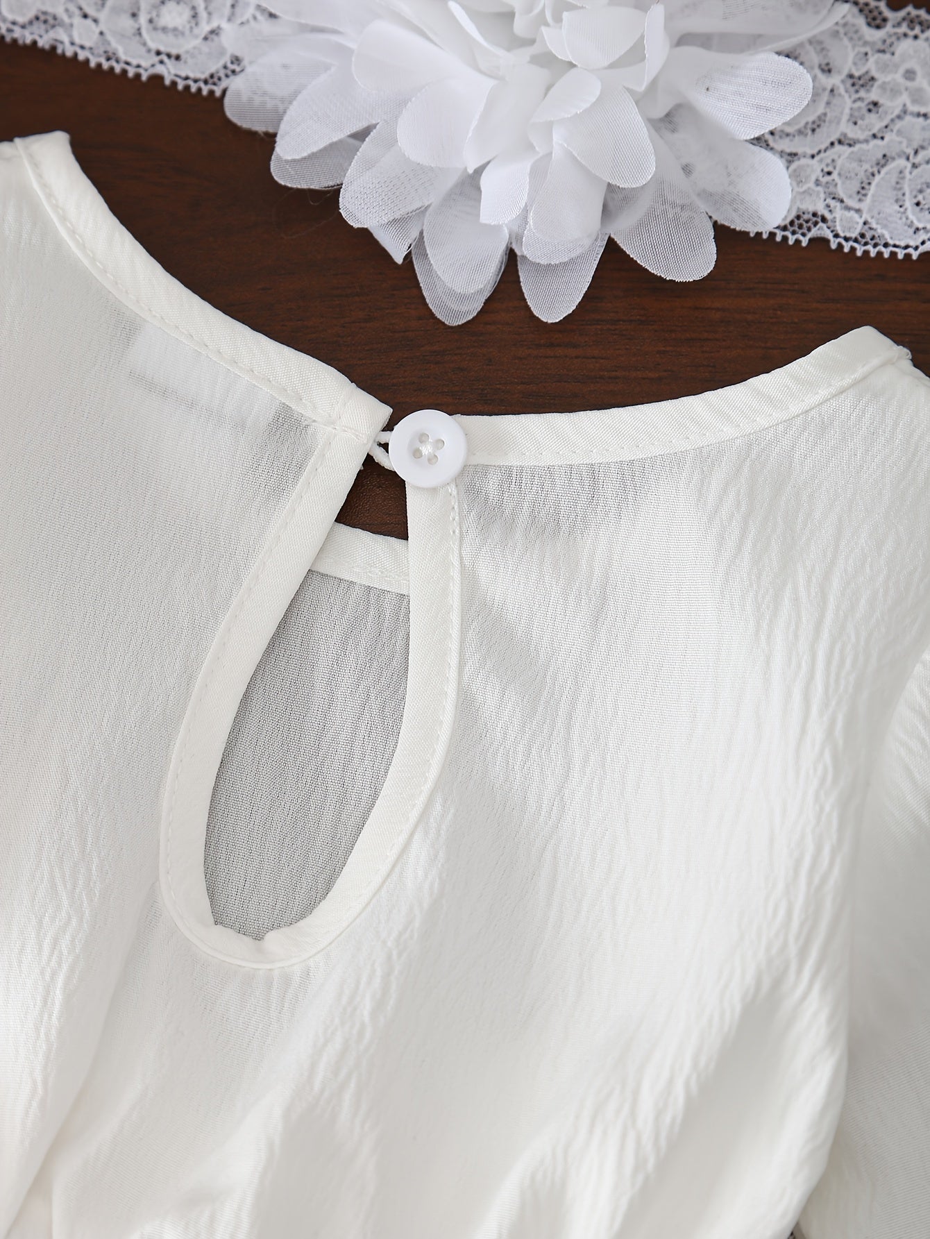 Baby Girls Outfit Set - Floral Lace Style 58821