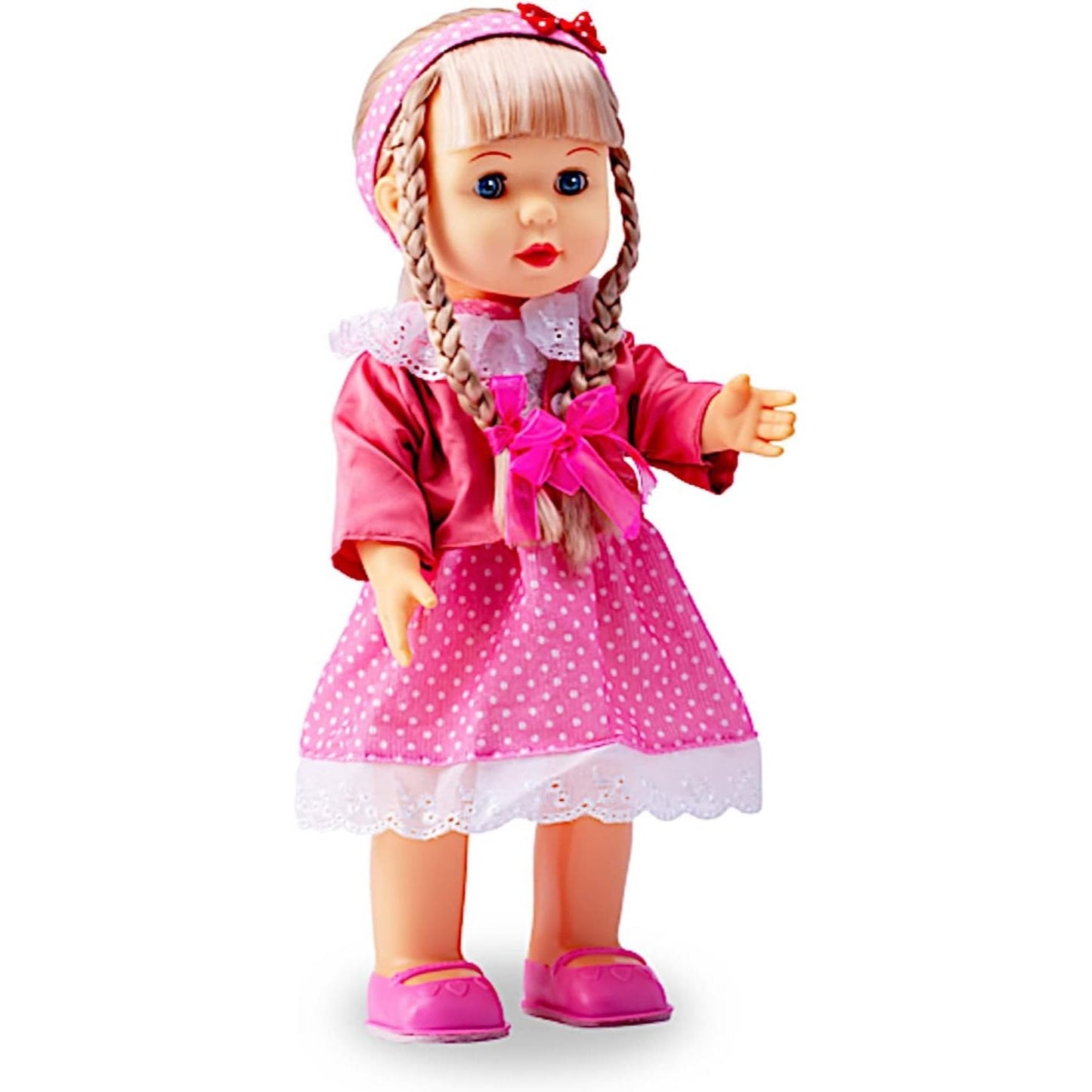 Walking Talking Doll Sonic Control 12 Inch Blonde Princess – Clap Activated Sings Walks Talks, Blinking Blue Eyes, Interactive Electronic Baby Doll, Birthday Christmas Gift for Girls Ages 3-7