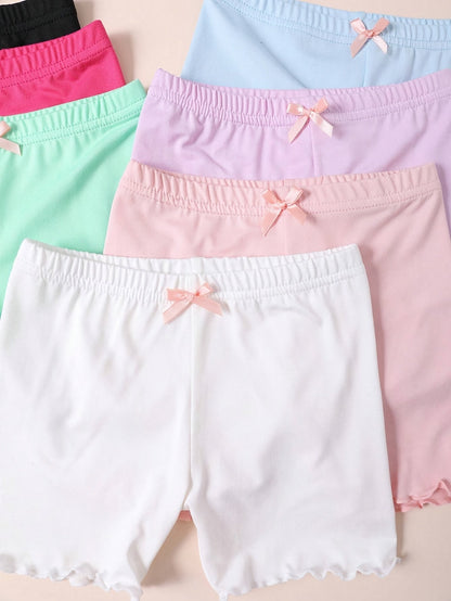 Girls' Boxer Briefs - 7-Pack Bow Detail